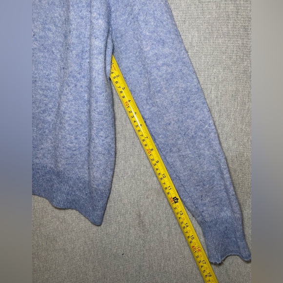 J. Crew Rollneck Supersoft Yarn Blue Pullover Sweater Size Medium - Picture 5 of 9